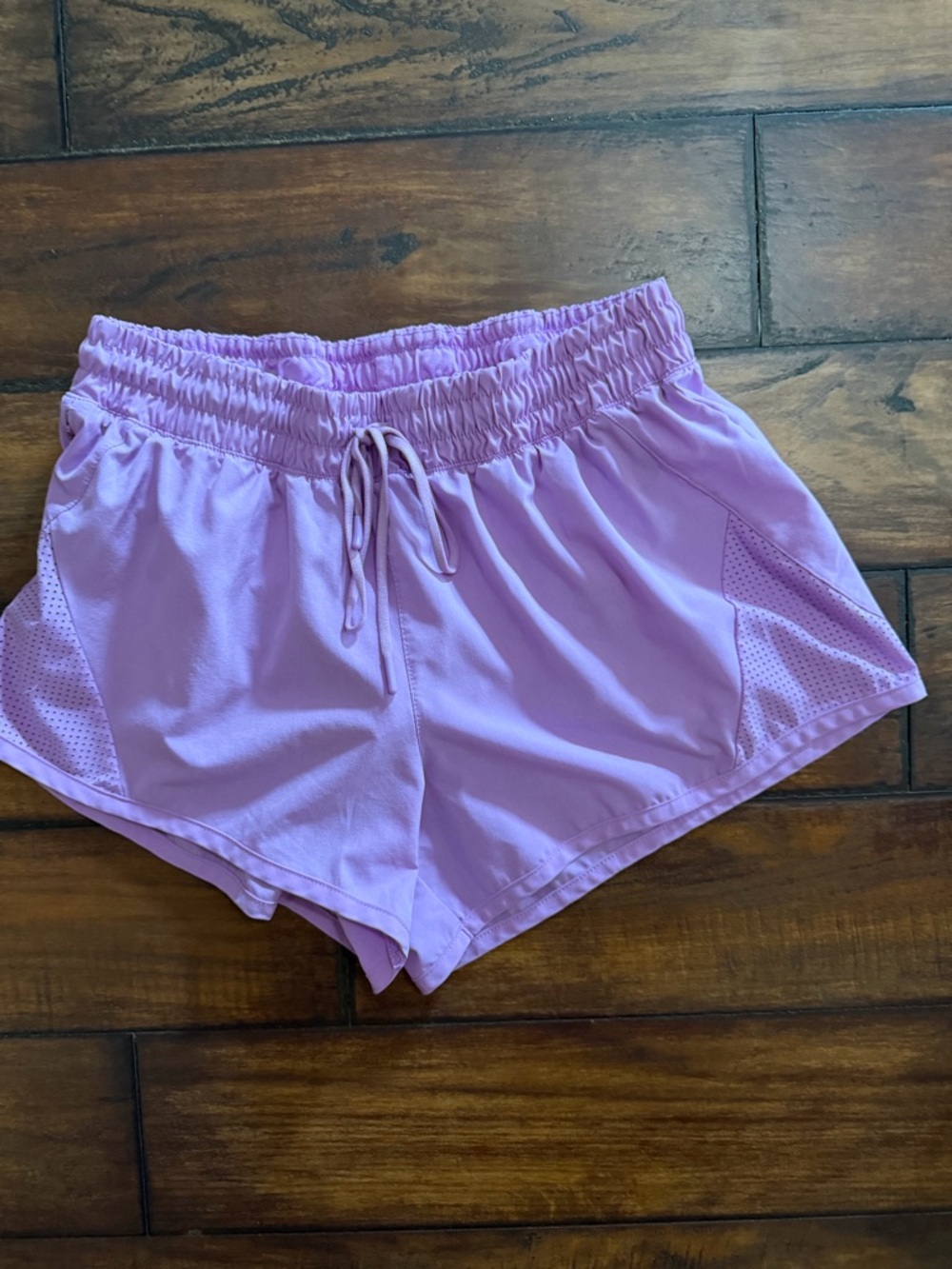 Avia Like New Lavender Athletic Drawstring Shorts With Liner